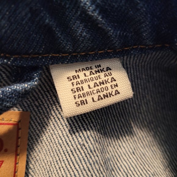 🍂 NWT Levi's Ribbed Trim Jean Jacket - Picture 6 of 10